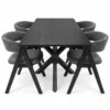 Berlin - 5 PCE, Dining Set, Black – view 3