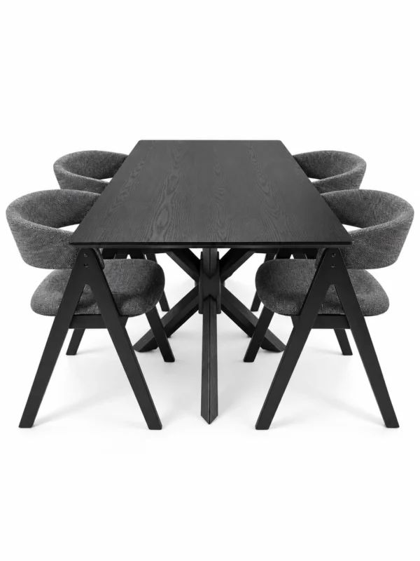 Berlin - 5 PCE, Dining Set, Black – view 3