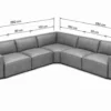 Kito Modular Leather Sofa | Modern Leather Sofas Melbourne