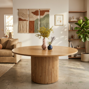 Marina - 150cm | Natural Round Dining Table