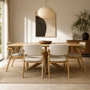 Amsterdam - 5 PCE, Dining Set, Natural