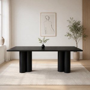Oslo 220cm Black Dining Table | Modern Dining Tables Melbourne