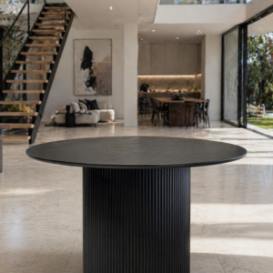 Marina - 150 cm | Round Dining Table | Black