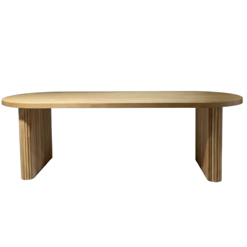 Capri 240cm Dining Table 8 to 10 Seater | Natural