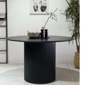 Marina - 150 cm | Round Dining Table | Black