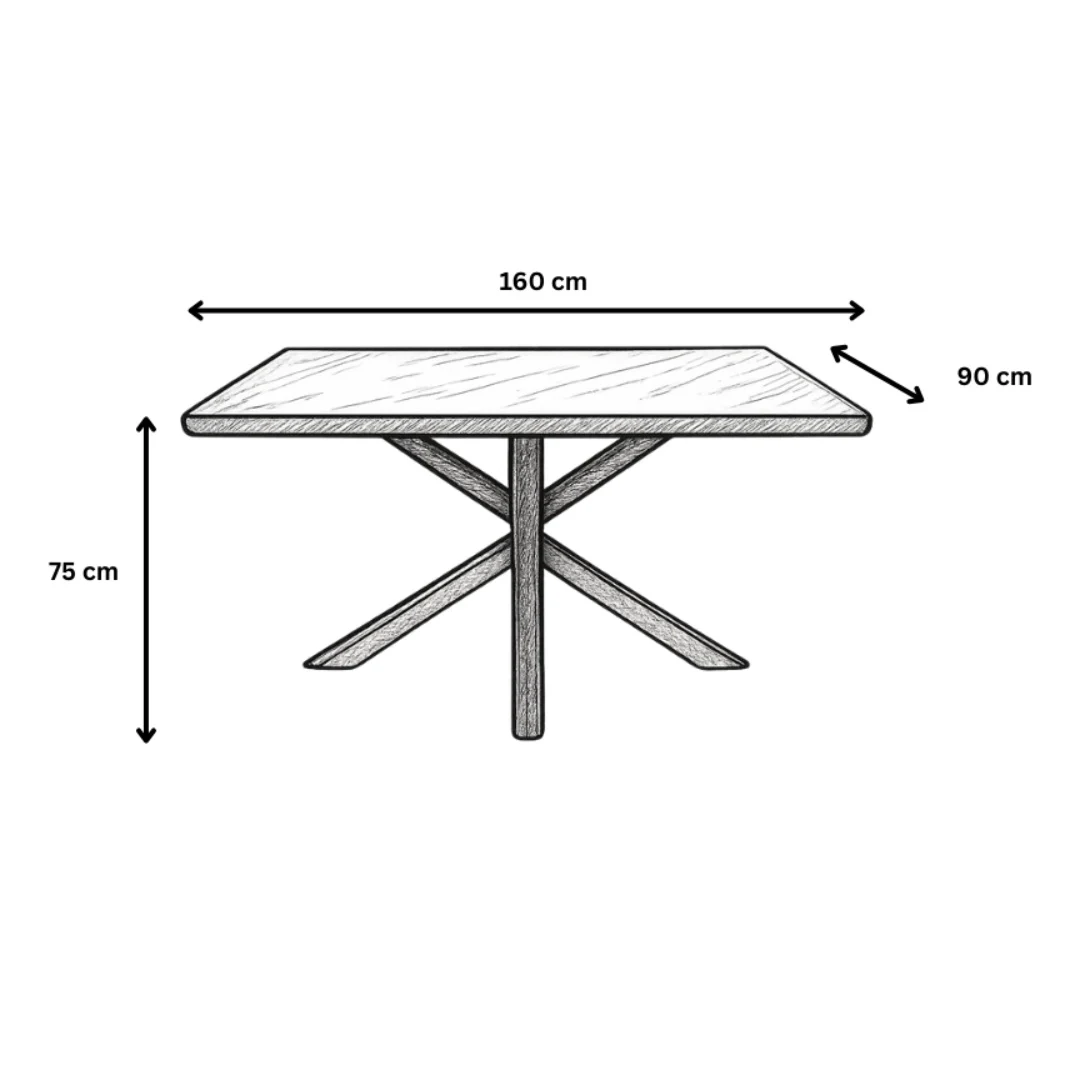 Milano – 7 PCE | Dining Set | Walnut