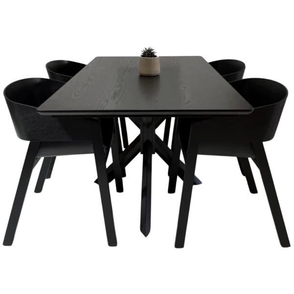 Vienna-5-pce-dining-set-black