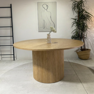 Marina - 150cm |  Natural Round Dining Table