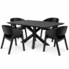 Vienna - 5 PCE, Dining Set, Black – view 5