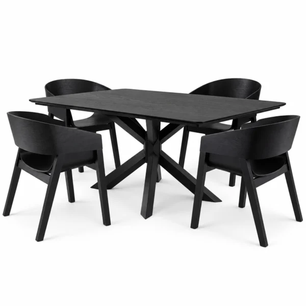 Vienna - 5 PCE, Dining Set, Black – view 5