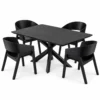 Vienna - 5 PCE, Dining Set, Black – view 3