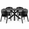 Vienna - 5 PCE, Dining Set, Black – view 4