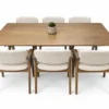 Budapest - 7 PCE, Dining Set, Walnut – view 3