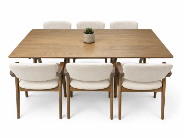 Budapest - 7 PCE, Dining Set, Walnut – view 3