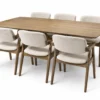 Budapest - 7 PCE, Dining Set, Walnut – view 5
