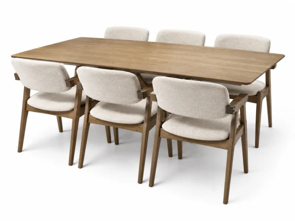 Budapest - 7 PCE, Dining Set, Walnut – view 5