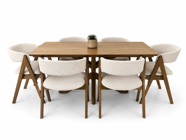 Milano – 7 PCE | Dining Set | Walnut