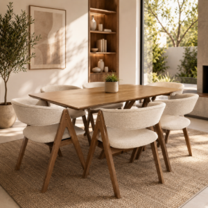 Milano - 7 PCE | Dining Set | Walnut