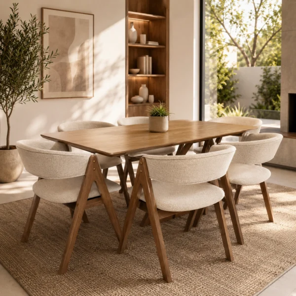 Milano – 7 PCE | Dining Set | Walnut