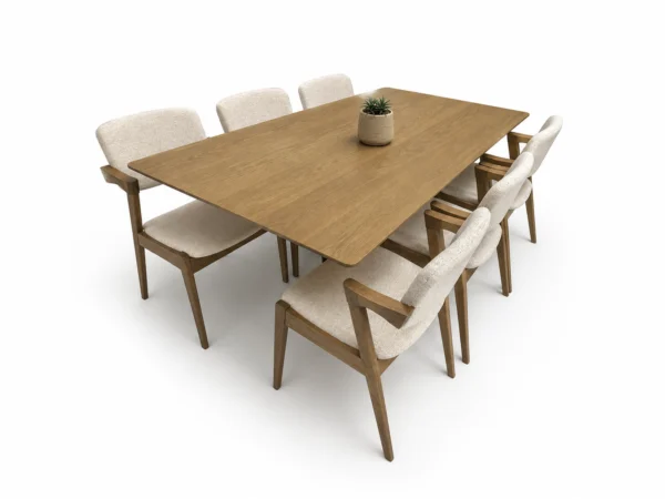 Budapest – 7 PCE | Dining Set | Walnut