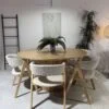 Barcelona – 7 PCE | Dining Set | Natural Round Dining Table with 6 dining chairs
