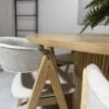Barcelona – 7 PCE | Dining Set | Natural Round Dining Table with 6 dining chairs