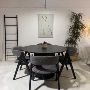 Munich - 5 PCE | Dining Set | Black