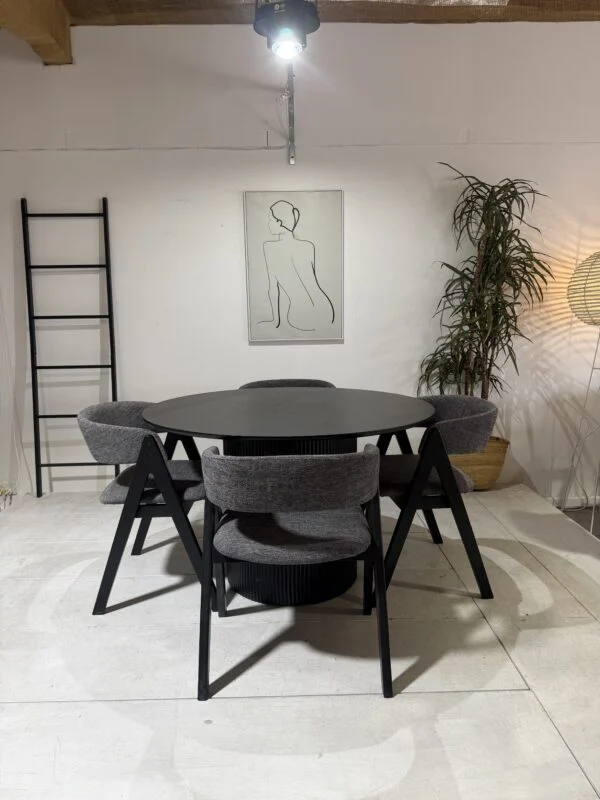 Munich - 5 PCE, Dining Set, Black – view 2