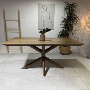 Ryan - 160cm | Rectangular Dining  Table  | Walnut Wooden Legs