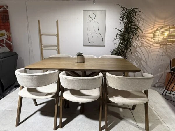 Milano – 7 PCE | Dining Set | Walnut