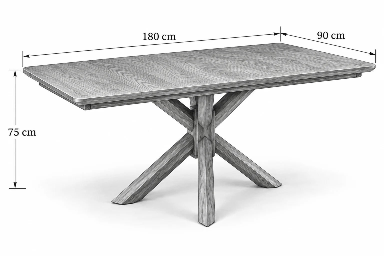 Bendigo - 7 PCE, Dining Set, Walnut Dining table with 06 Handmade chairs – view 7