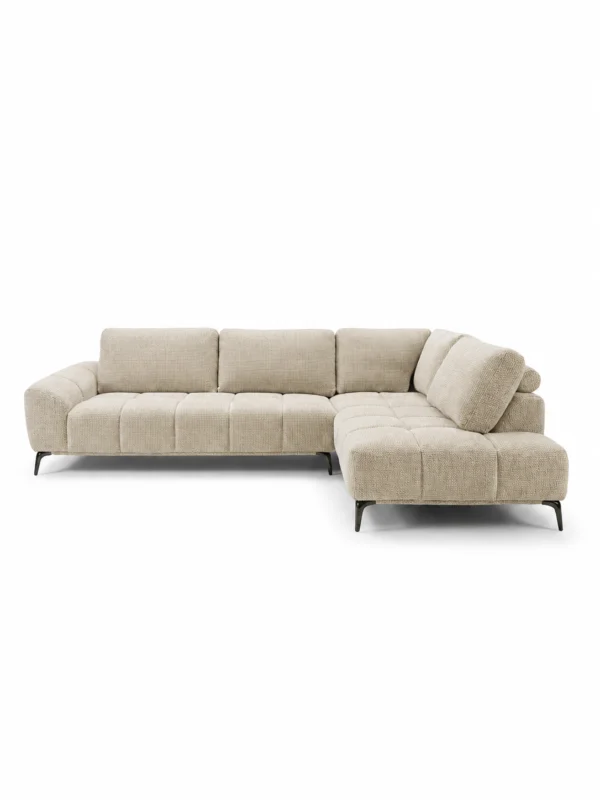 Odette Beige Fabric Sofa RHF – view 4