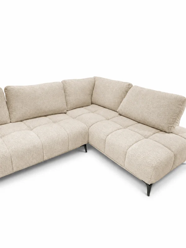 Odette Beige Fabric Sofa RHF – view 5