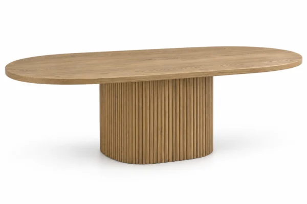 Marina 240cm Natural Oval Dining Table | Modern Dining Tables Melbourne