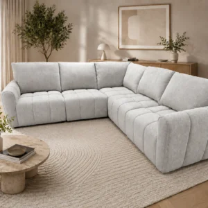 Armadale Grey Fabric Corner Sofa