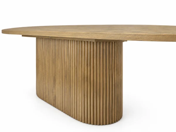 Marina 240cm Natural Oval Dining Table | Modern Dining Tables Melbourne