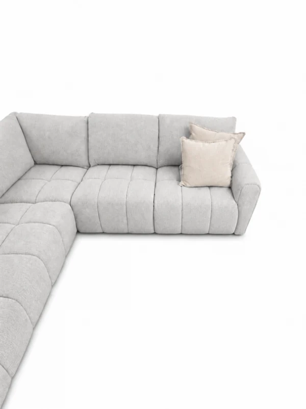 Armadale Grey Fabric Corner Sofa – view 3