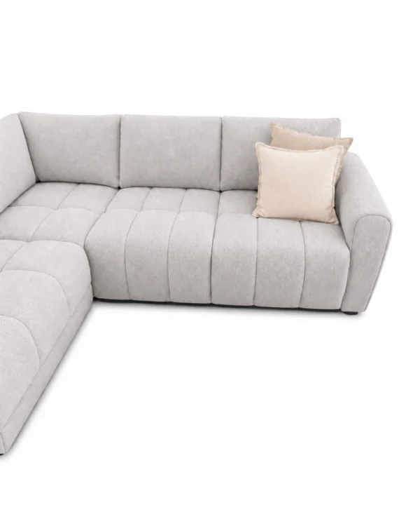 Armadale Grey Fabric Corner Sofa – view 8