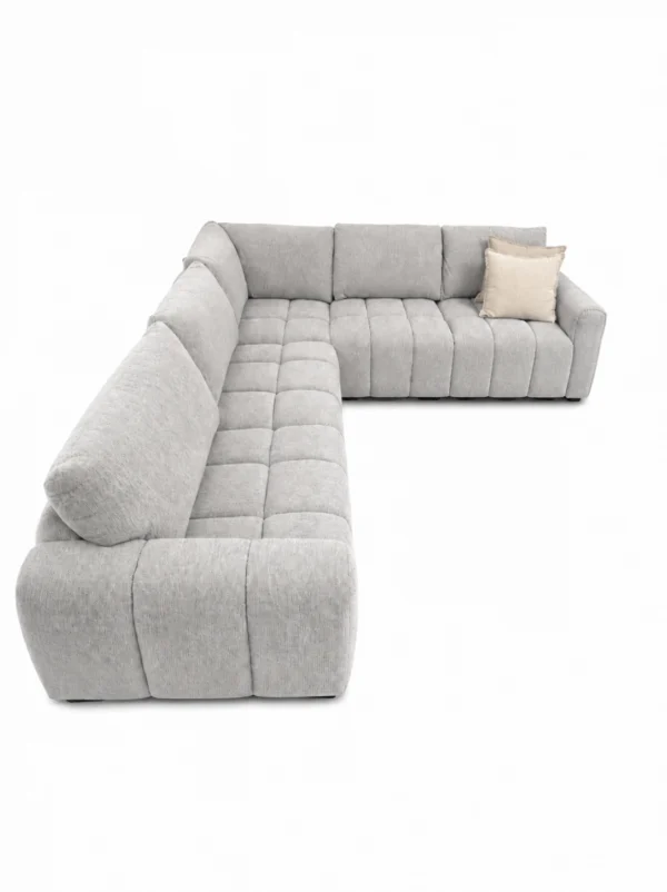 Armadale Grey Fabric Corner Sofa – view 9