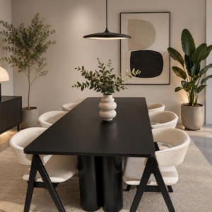 Chicago - 7 PCE | Dining Set | Black Dining Table with 6 dining chairs