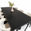 Chicago – 7 PCE | Dining Set | Black Dining Table with 6 dining chairs