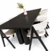 Chicago – 7 PCE | Dining Set | Black Dining Table with 6 dining chairs