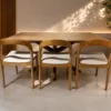 Stockholm – 7 PCE | Dining Set | Walnut Dining table with Handmade Oak chairs