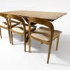 Stockholm – 7 PCE | Dining Set | Walnut Dining table with Handmade Oak chairs