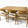 Stockholm – 7 PCE | Dining Set | Walnut Dining table with Handmade Oak chairs