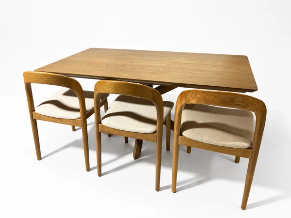 Stockholm – 7 PCE | Dining Set | Walnut Dining table with Handmade Oak chairs
