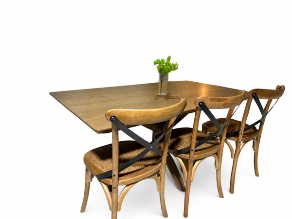Copenhagen โ 7 PCE | Dining Set | Walnut Dining table with 06 Handmade chairs