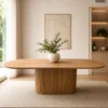 Marina 240cm Natural Oval Dining Table | Modern Dining Tables Melbourne