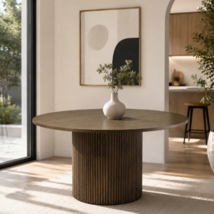 Marina - 120cm | Walnut Round Dining Table