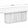 Marina 240cm Natural Oval Dining Table | Modern Dining Tables Melbourne